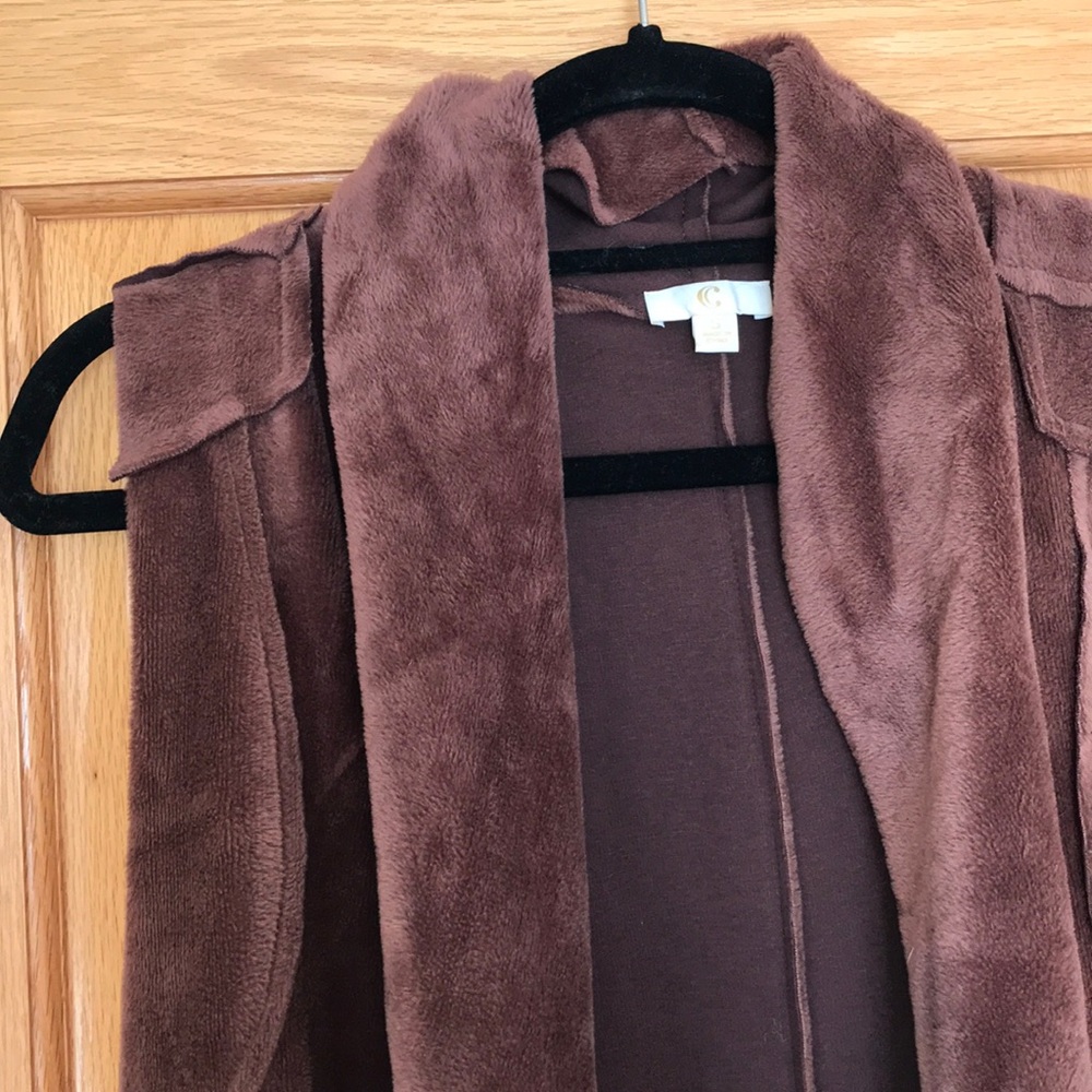 brown vest
